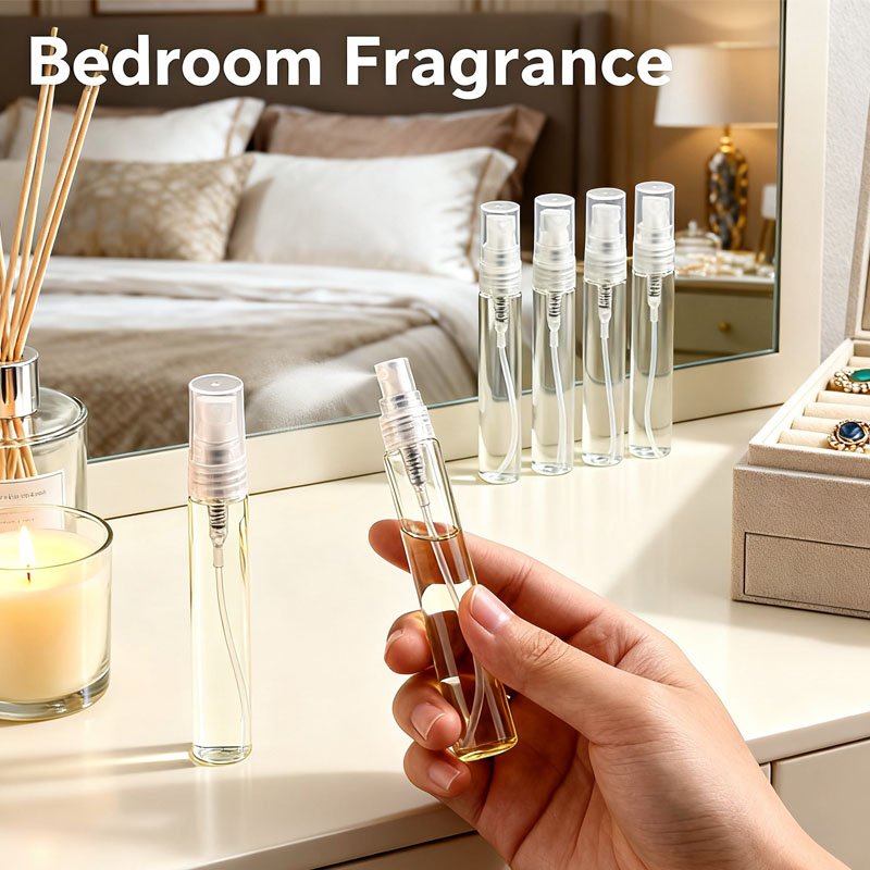 Perfume Fragrance Samples - 50個入り 2ml-10ml 空の透明ミニガラス香水スプレーボトル ミニスプレーバイアル フレグランスサンプル用ファインミストスプレー容器