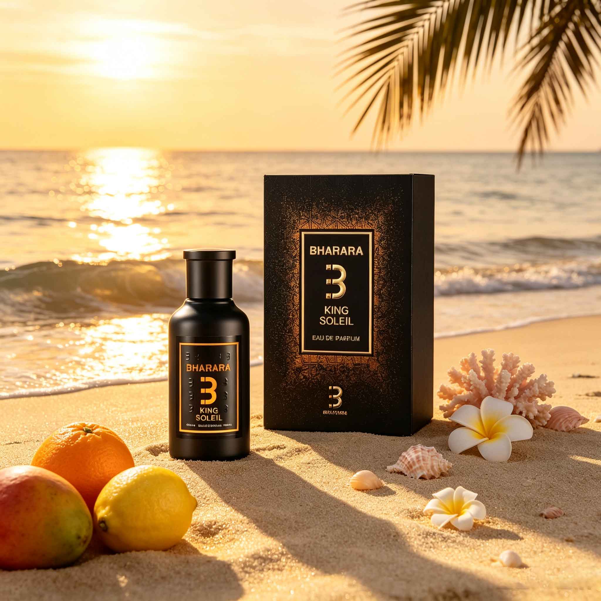 Amber Musk Oil - バララ・キング・ソレイユ、クールなブラックゴールドの香水瓶、パイナップル・サンダルウッド・アンバー・ムスク、サニーオリエンタルウッディメンズ香水。