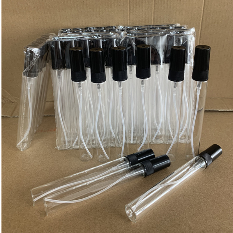Perfume Fragrance Samples - バルクパック 5/50/100 個 10ML ミニミストスプレーボトル、漏斗ドロッパーディスペンサーシリンジ付き -