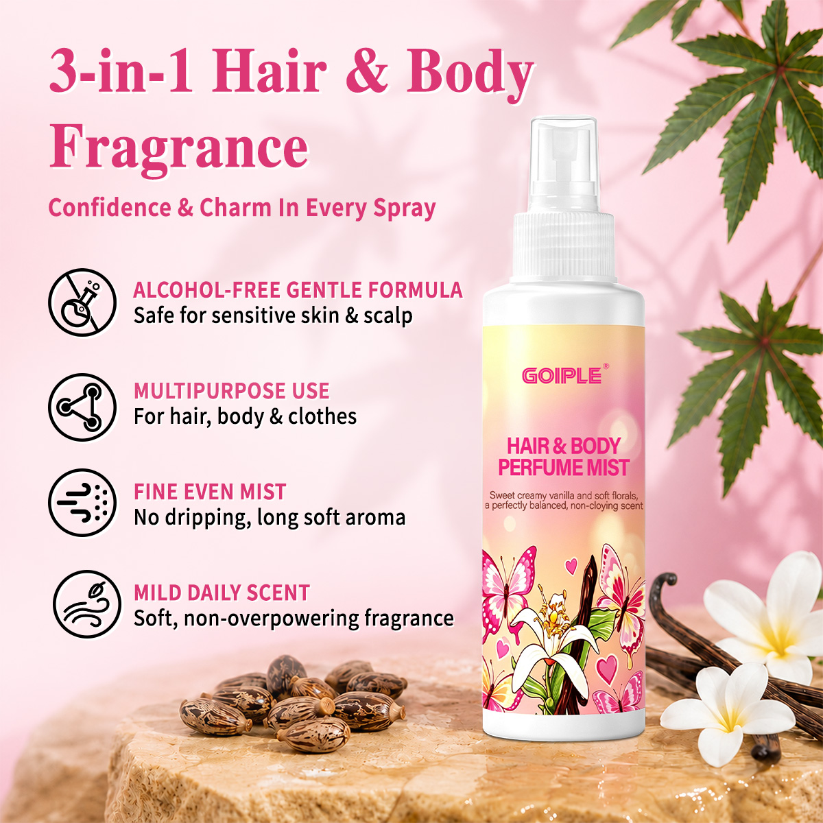 ヘア＆ボディパフュームミスト ボディスプラッシュ 肌のような - Perfume Light Fragrance のレビューと価格
