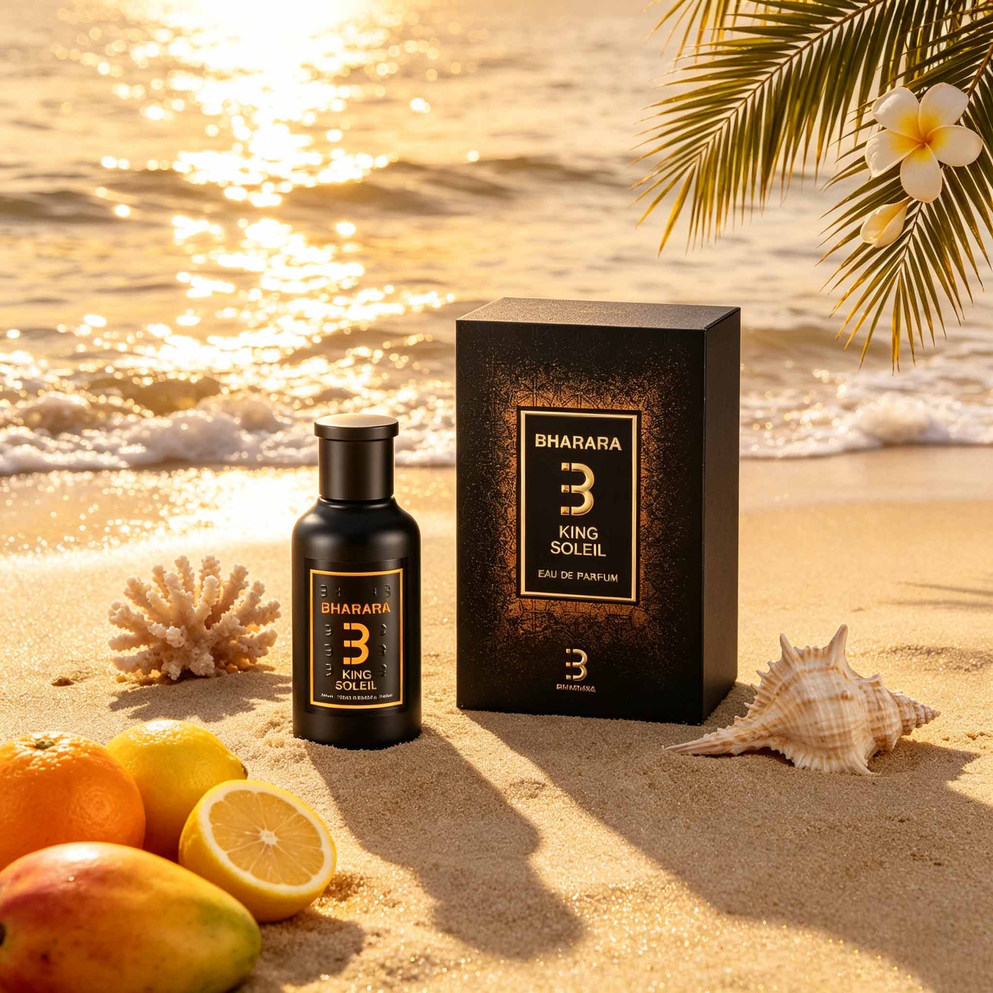 バララ・キング・ソレイユ、クールなブラックゴールドの香水瓶、 - Amber Musk Oil のレビューと価格
