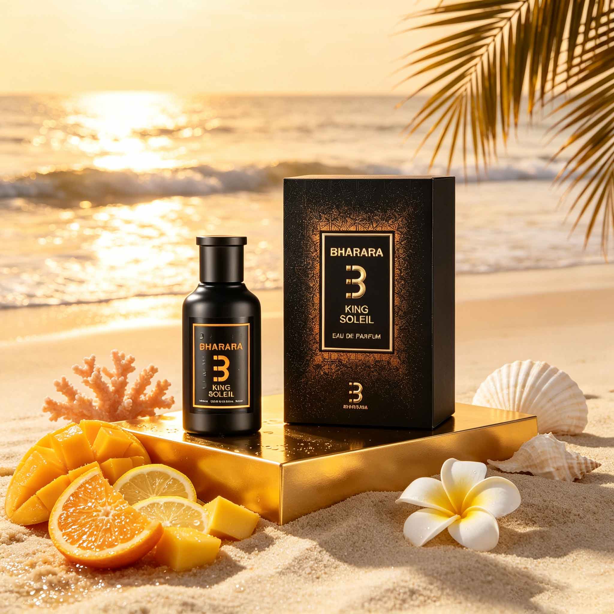 バララ・キング・ソレイユ、クールなブラックゴールドの香水瓶、 - Amber Musk Oil のレビューと価格