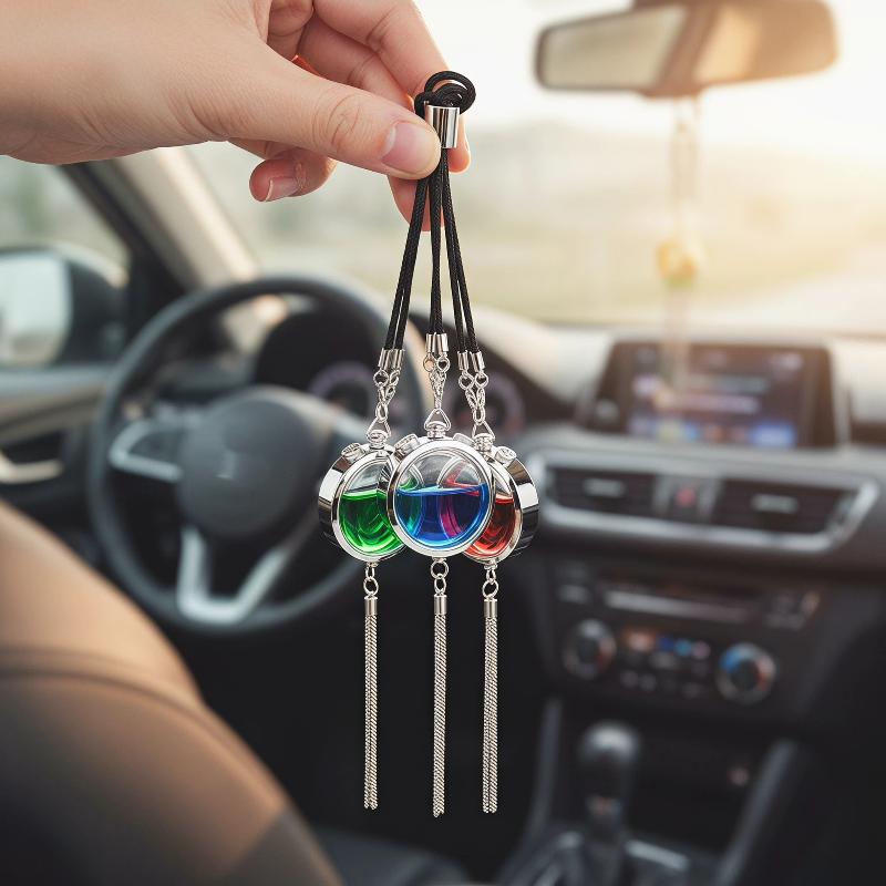 金属製の車用装飾ペンダント、香水の空瓶（香料は含まれていませ - Perfume Fragrance Samples のレビューと価格